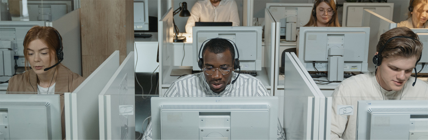 people working